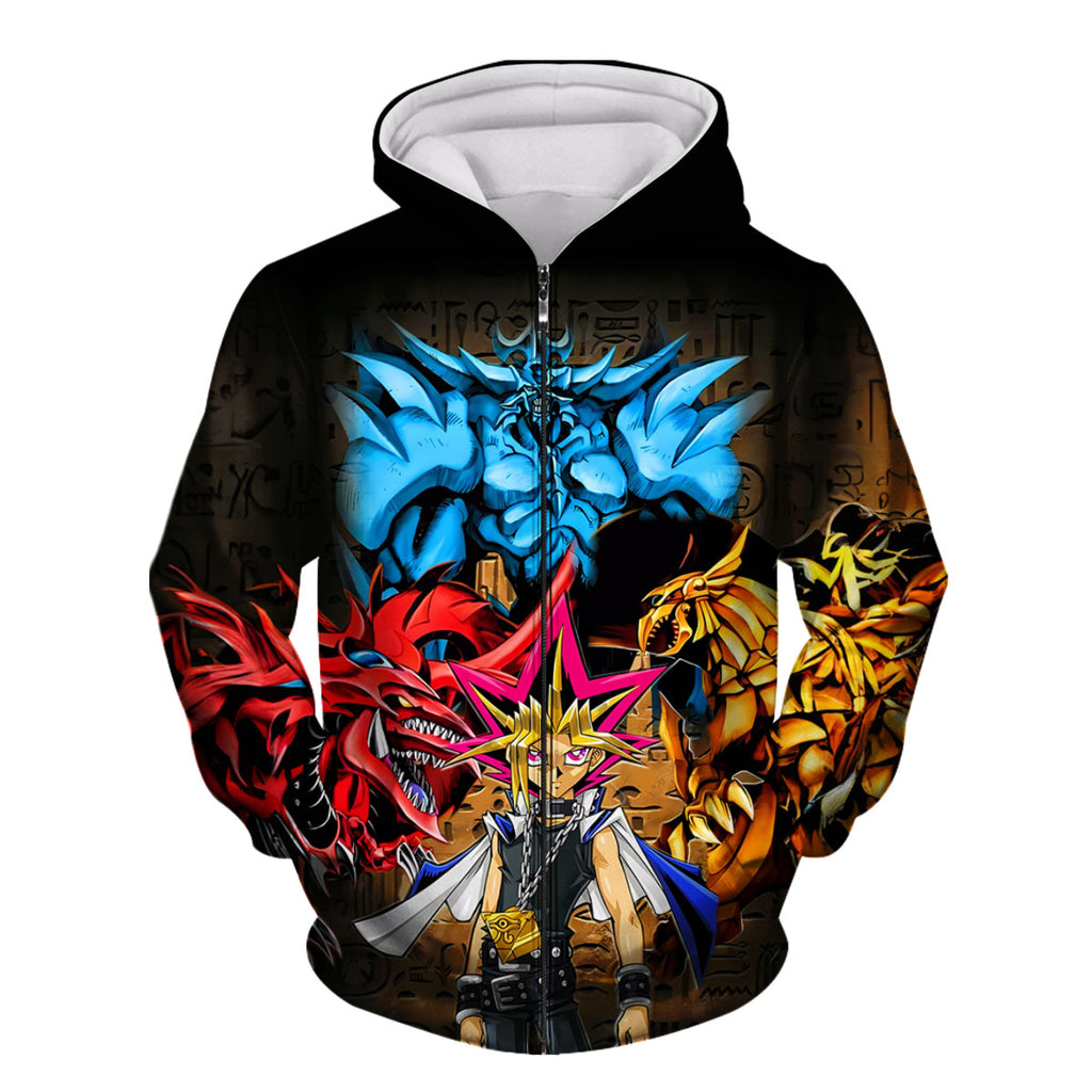Yugioh Yugi Muto Confronting Powerful Dark Monster Anime Apparel