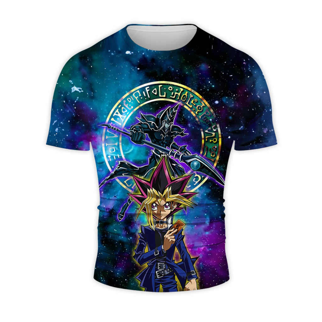 Yugioh Yugi Muto Dark Magician Cosmic Blue Universe Anime Apparel