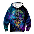 Yugioh Yugi Muto Dark Magician Cosmic Blue Universe Anime Apparel