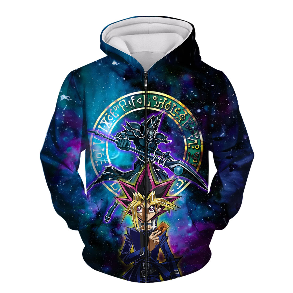 Yugioh Yugi Muto Dark Magician Cosmic Blue Universe Anime Apparel