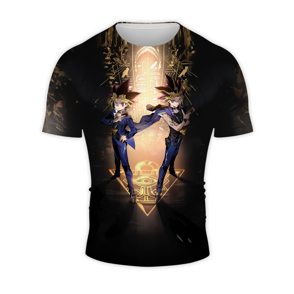 Yugioh Yugi Muto Dark Yugi Standing Amid Ancient Dark Symbols Anime Apparel