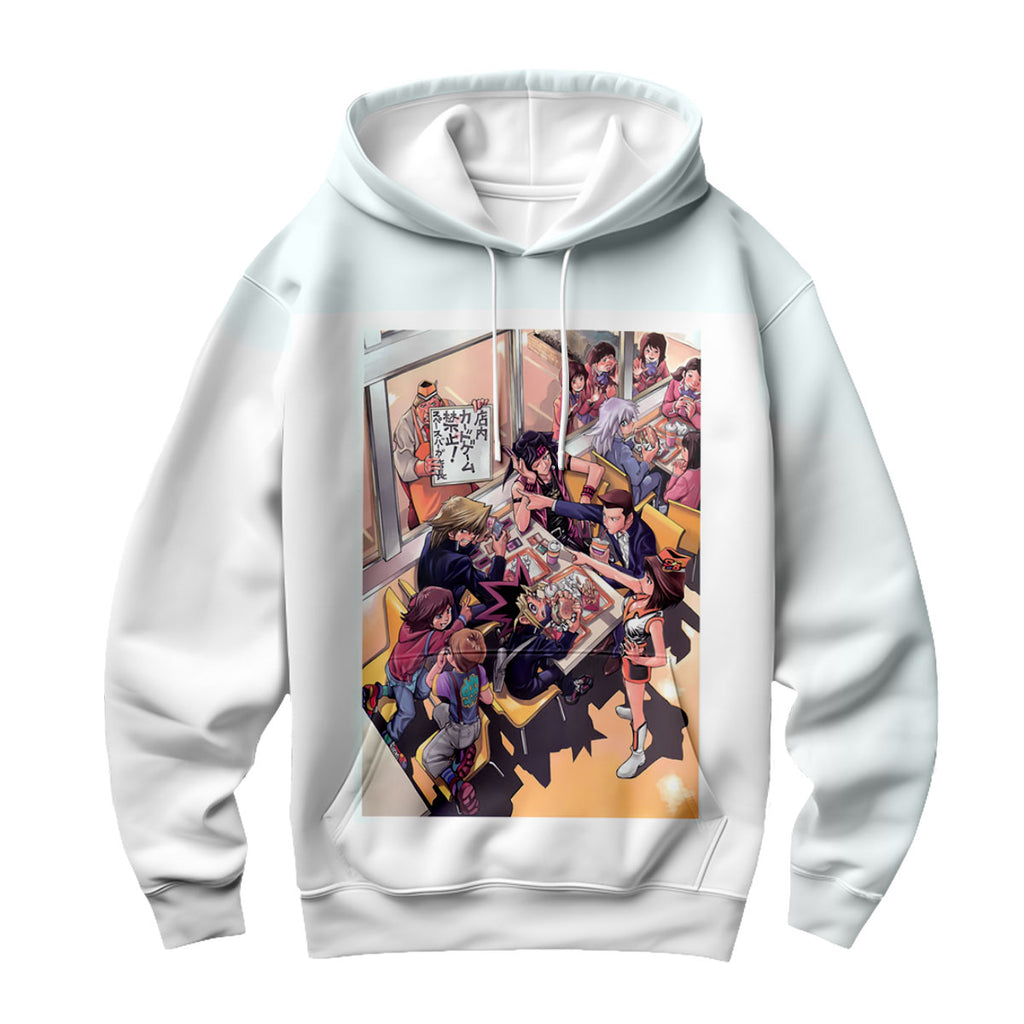 Yugioh Yugi Muto Enjoying Vibrant Colorful Meal Anime Apparel