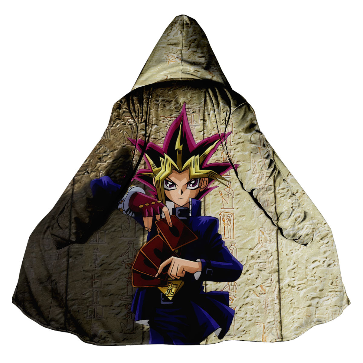 Yugioh Yugi Muto Holding A Game Card Anime Apparel