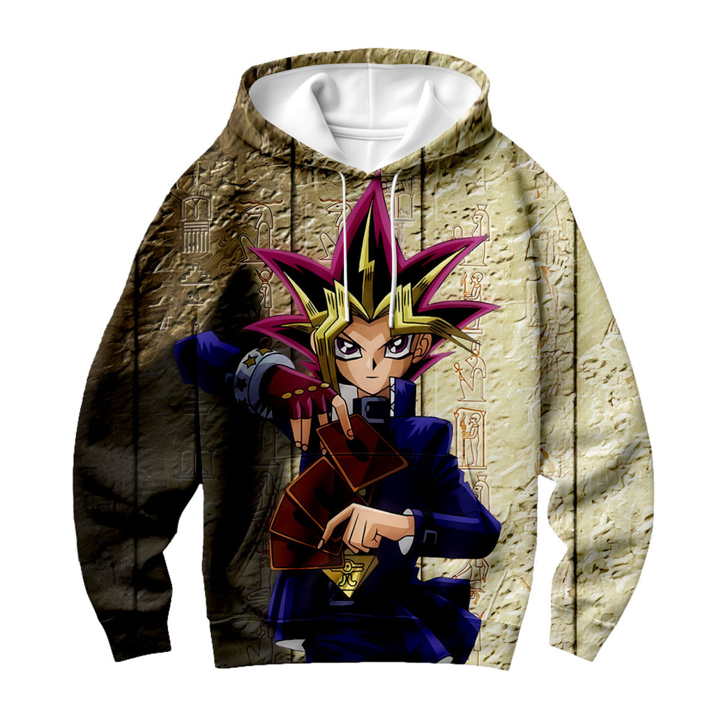 Yugioh Yugi Muto Holding A Game Card Anime Apparel