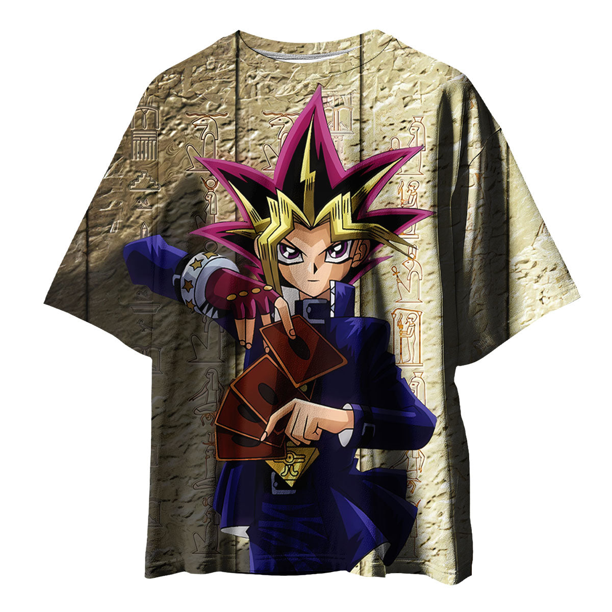 Yugioh Yugi Muto Holding A Game Card Anime Apparel