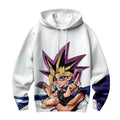 Yugioh Yugi Muto Holding Purple Card Anime Apparel