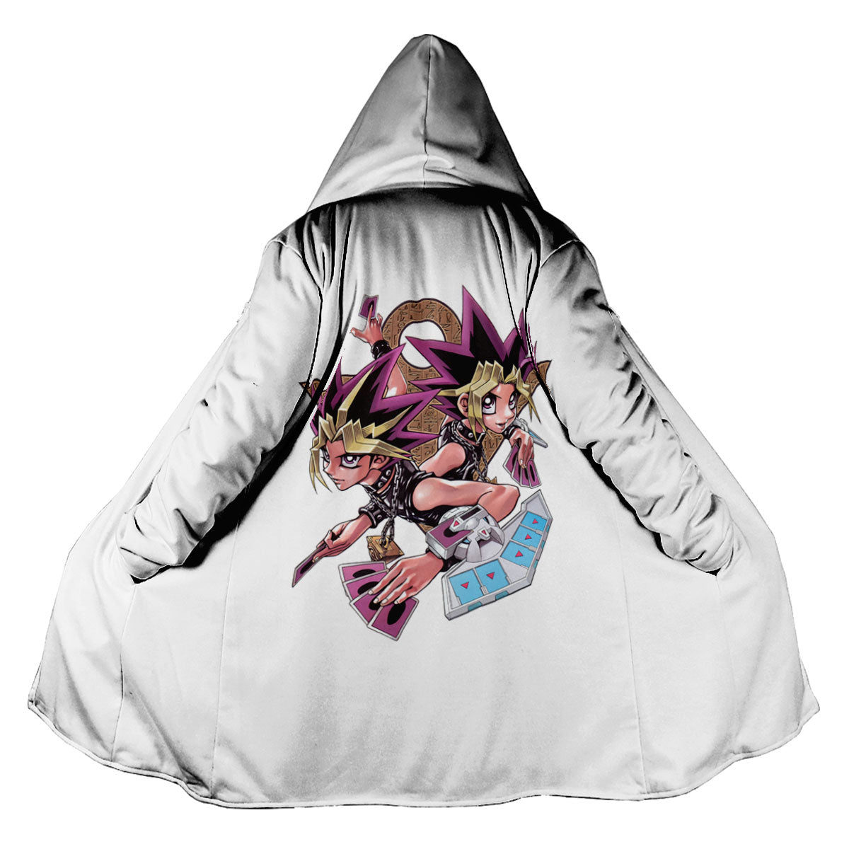 Yugioh Yugi Muto Holding Purple Card In Duel Anime Apparel