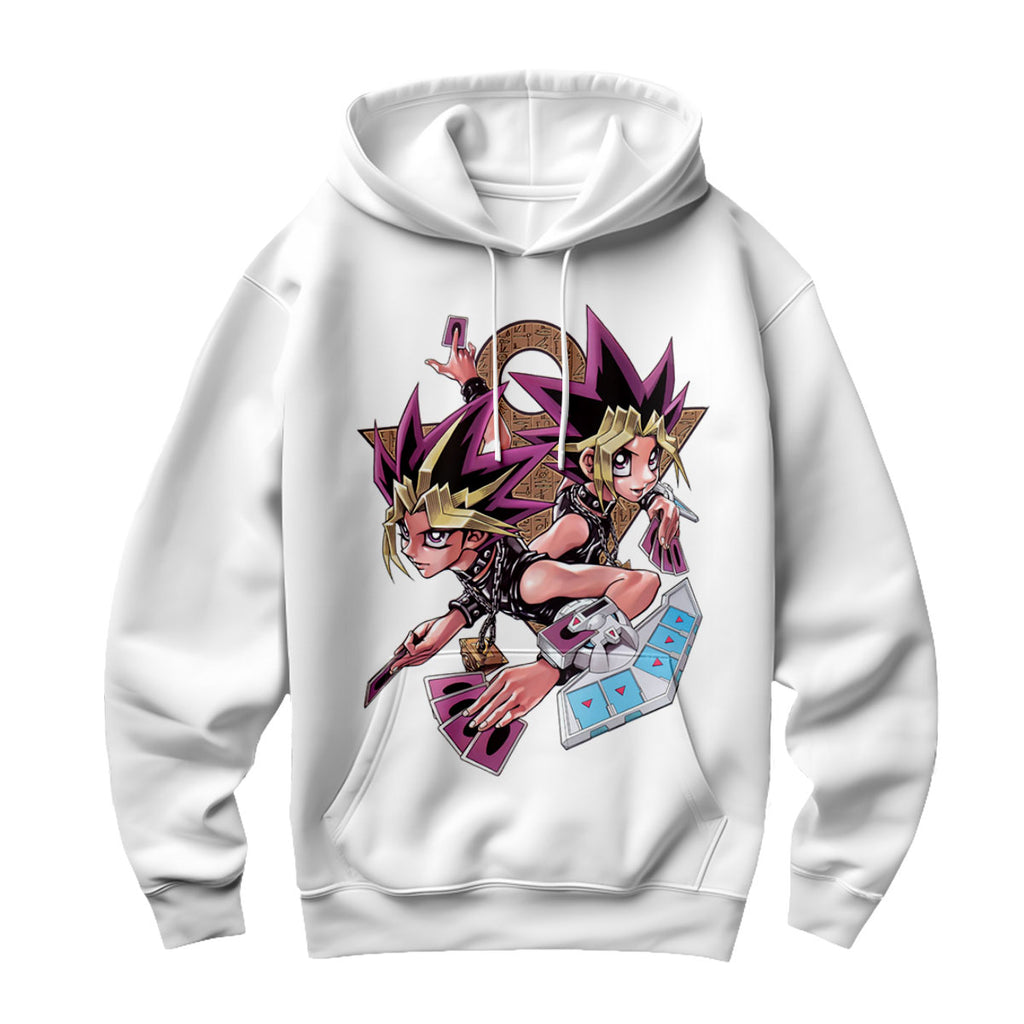 Yugioh Yugi Muto Holding Purple Card In Duel Anime Apparel