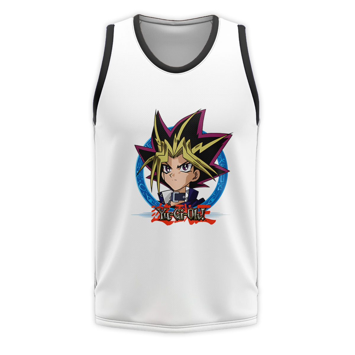 Yugioh Yugi Muto Portrait With Blue Highlights Anime Apparel