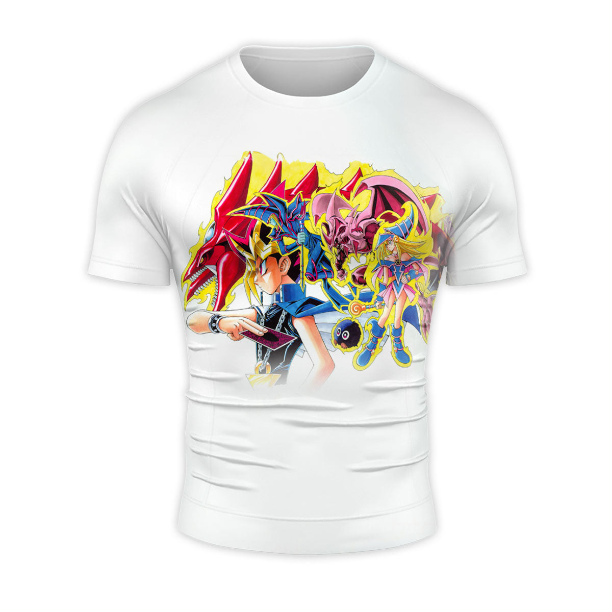 Yugioh Yugi Muto Summoning Red And Blue Monsters Anime Apparel