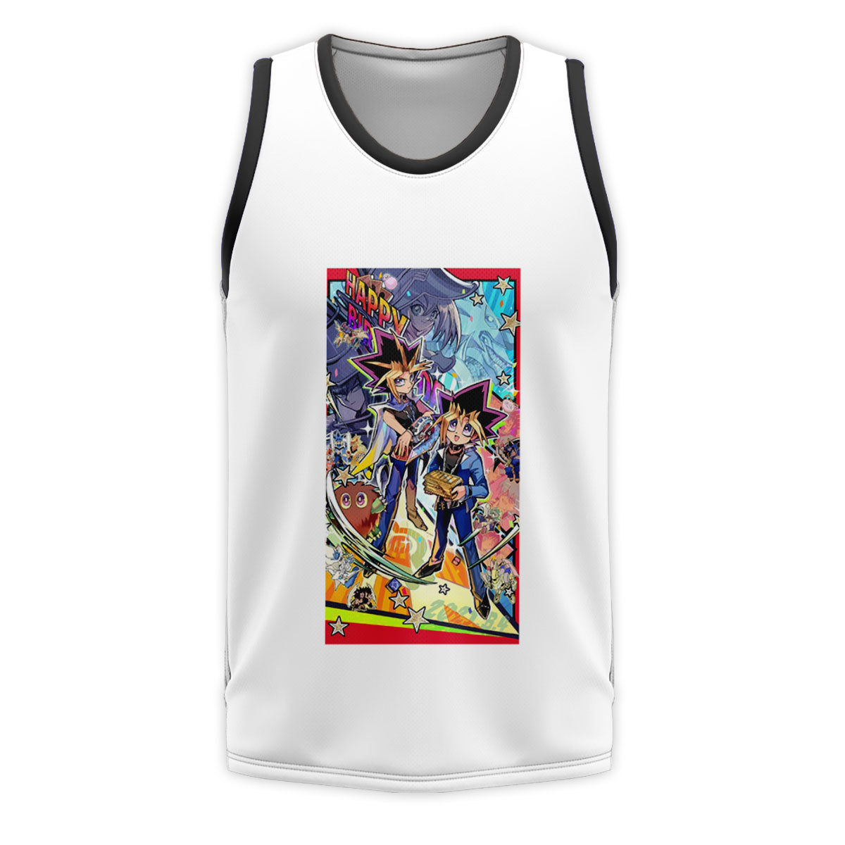 Yugioh Yugi Muto Vibrant Color Illustration Artwork Anime Apparel