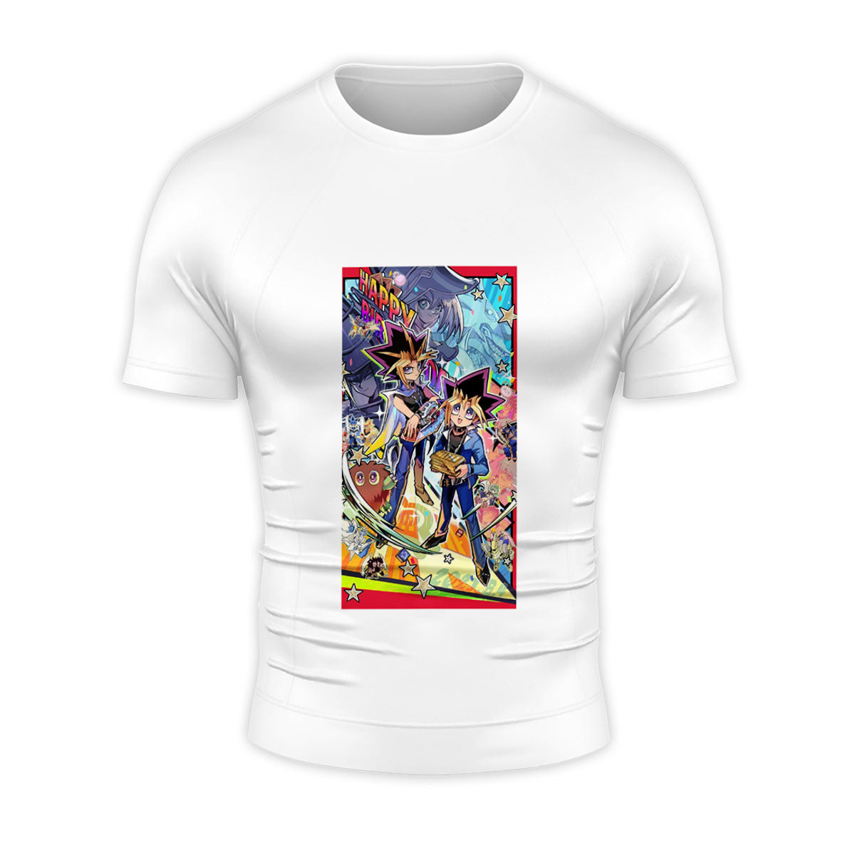 Yugioh Yugi Muto Vibrant Color Illustration Artwork Anime Apparel