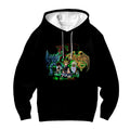 Yugioh Yugi Muto With Green Monster In Duel Stance Anime Apparel