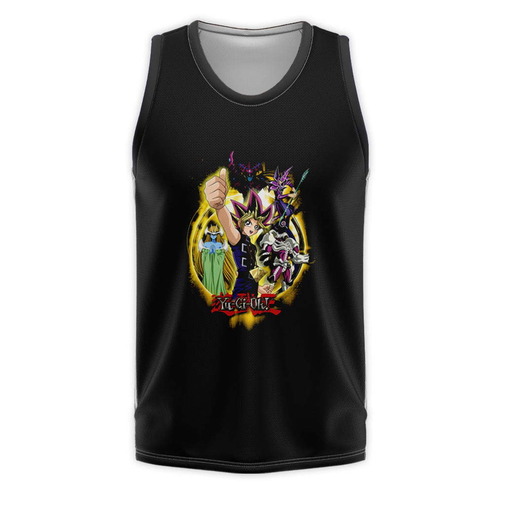 Yugioh Yugi Muto With Yellow Monster In Battle Anime Apparel