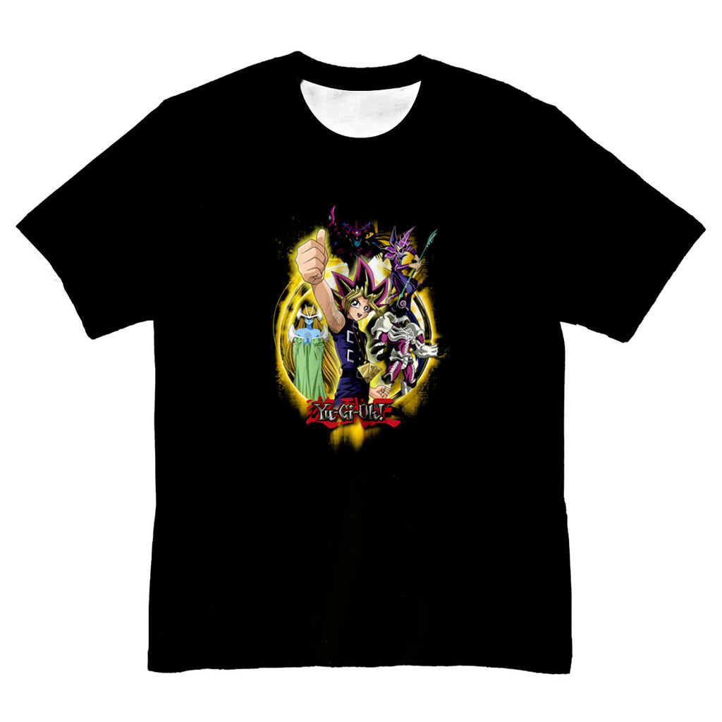 Yugioh Yugi Muto With Yellow Monster In Battle Anime Apparel