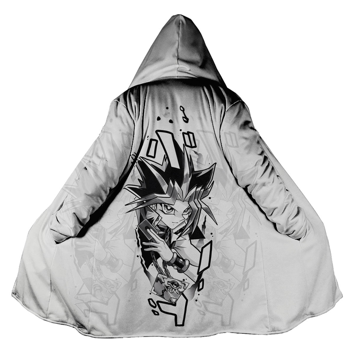 Yugioh Yugi Mutou Black And White Monochrome Art Anime Apparel