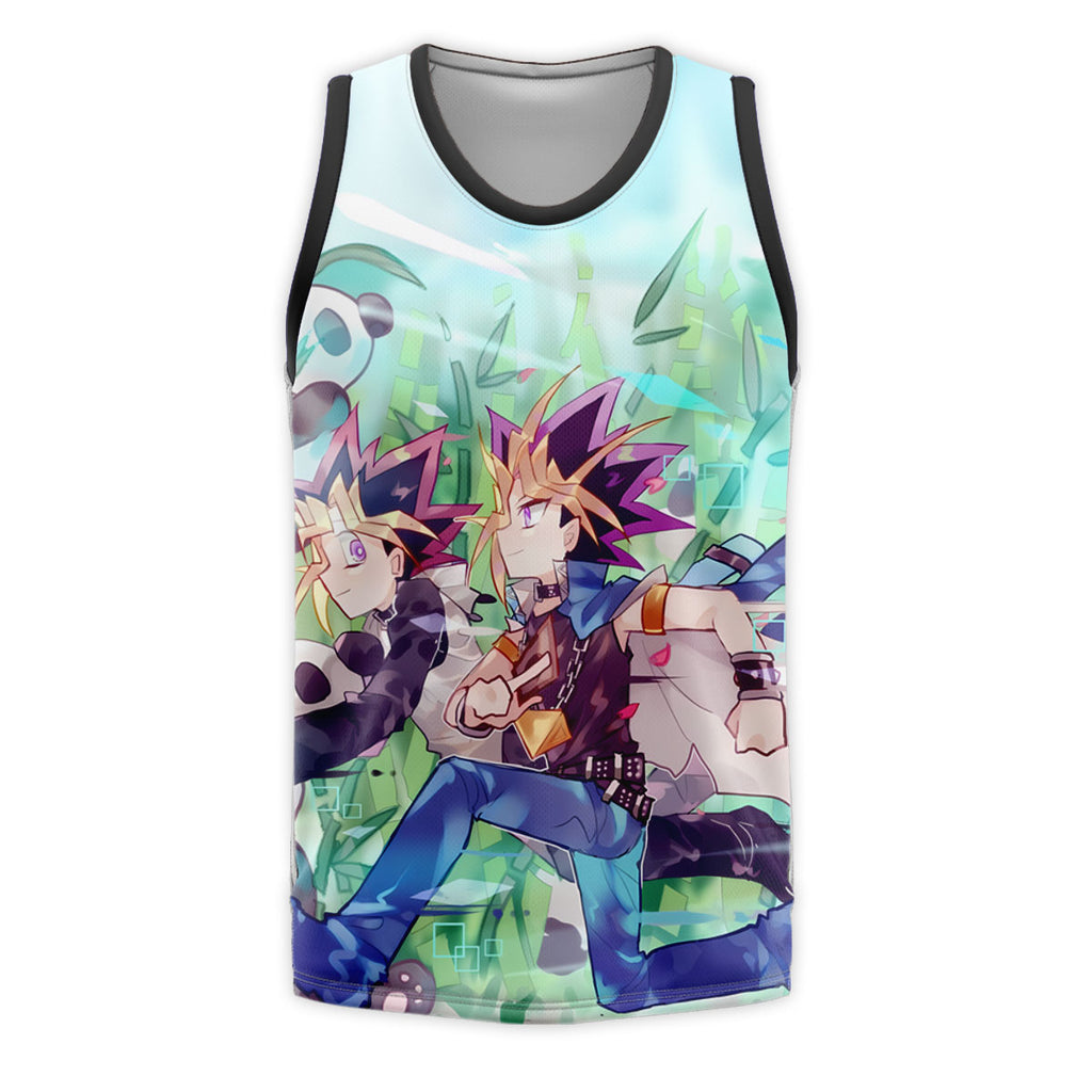 Yugioh Yugi Mutou Running With Green Panda Yugioh Anime Apparel