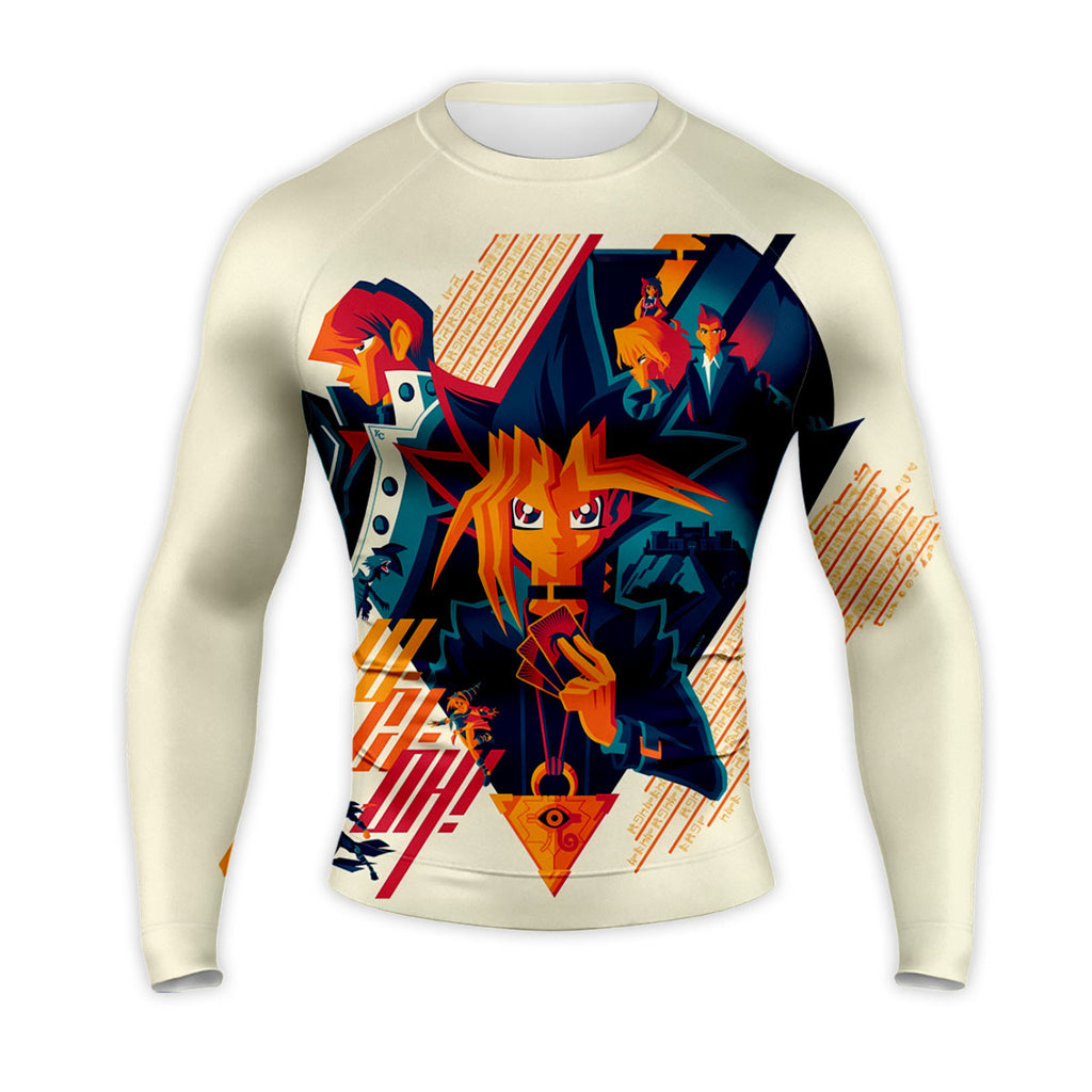 Yugioh Yugi Mutou Stylized Orange Illustration Artwork Anime Apparel