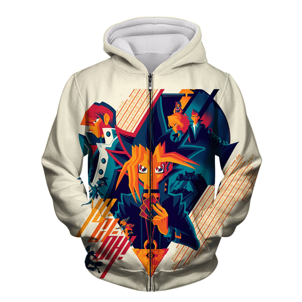 Yugioh Yugi Mutou Stylized Orange Illustration Artwork Anime Apparel
