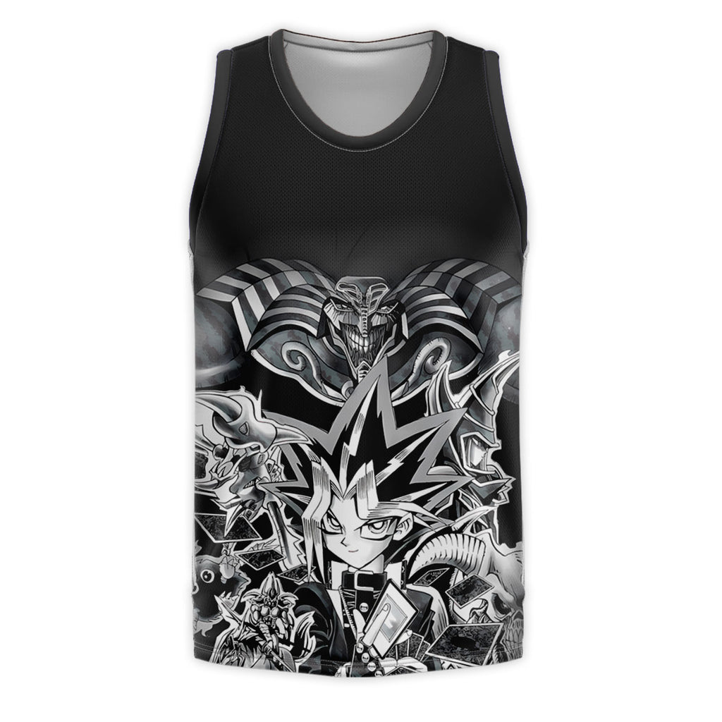 Yugioh Yugi Mutou Surrounded By Black White Monsters Yugioh Anime Apparel