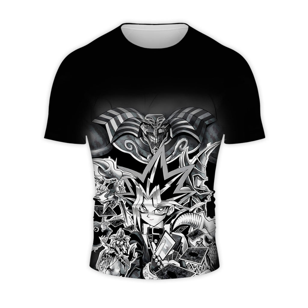 Yugioh Yugi Mutou Surrounded By Black White Monsters Yugioh Anime Apparel
