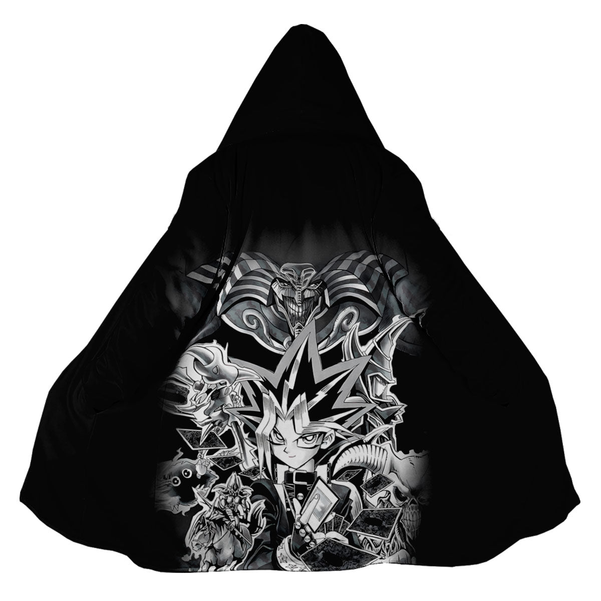 Yugioh Yugi Mutou Surrounded By Black White Monsters Yugioh Anime Apparel