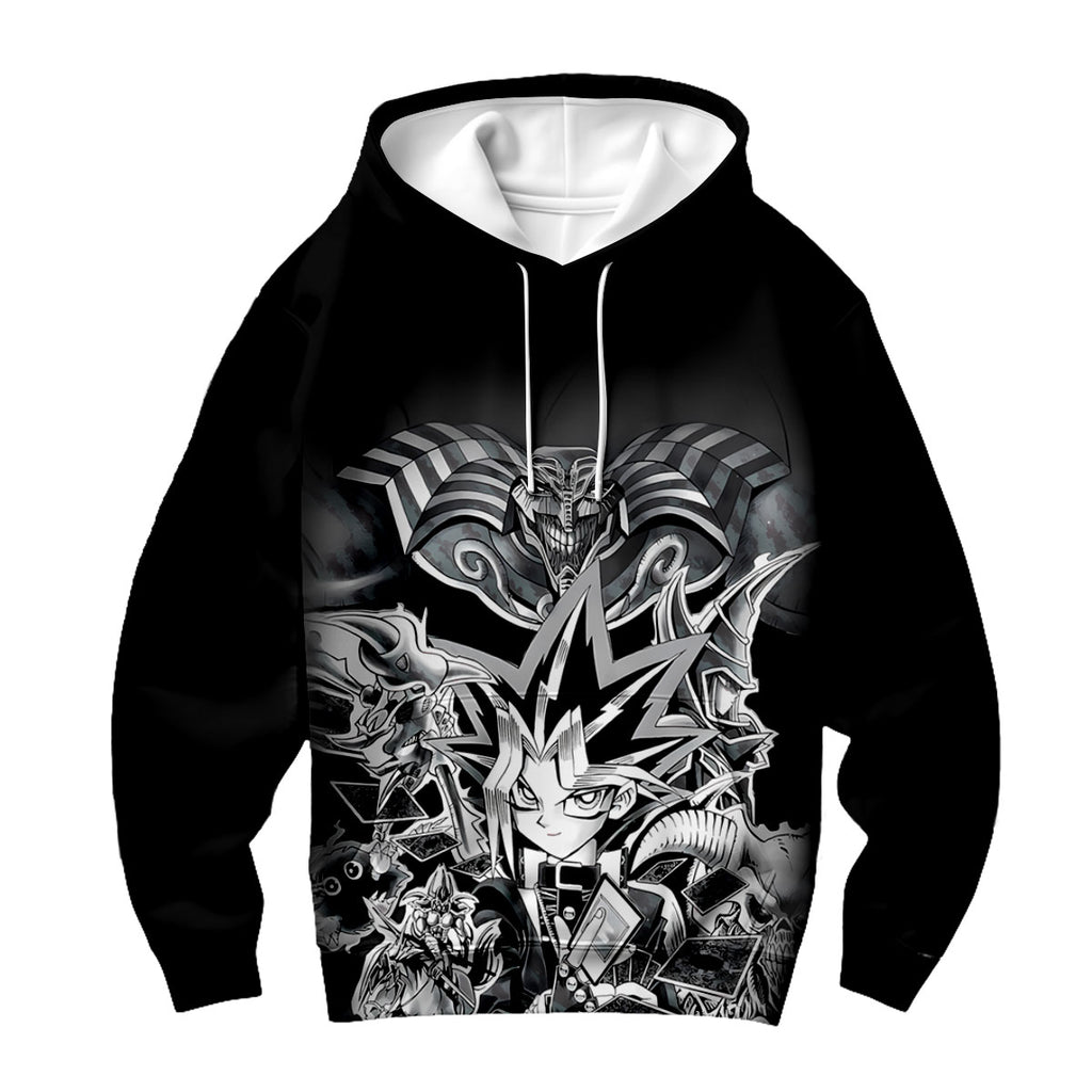 Yugioh Yugi Mutou Surrounded By Black White Monsters Yugioh Anime Apparel