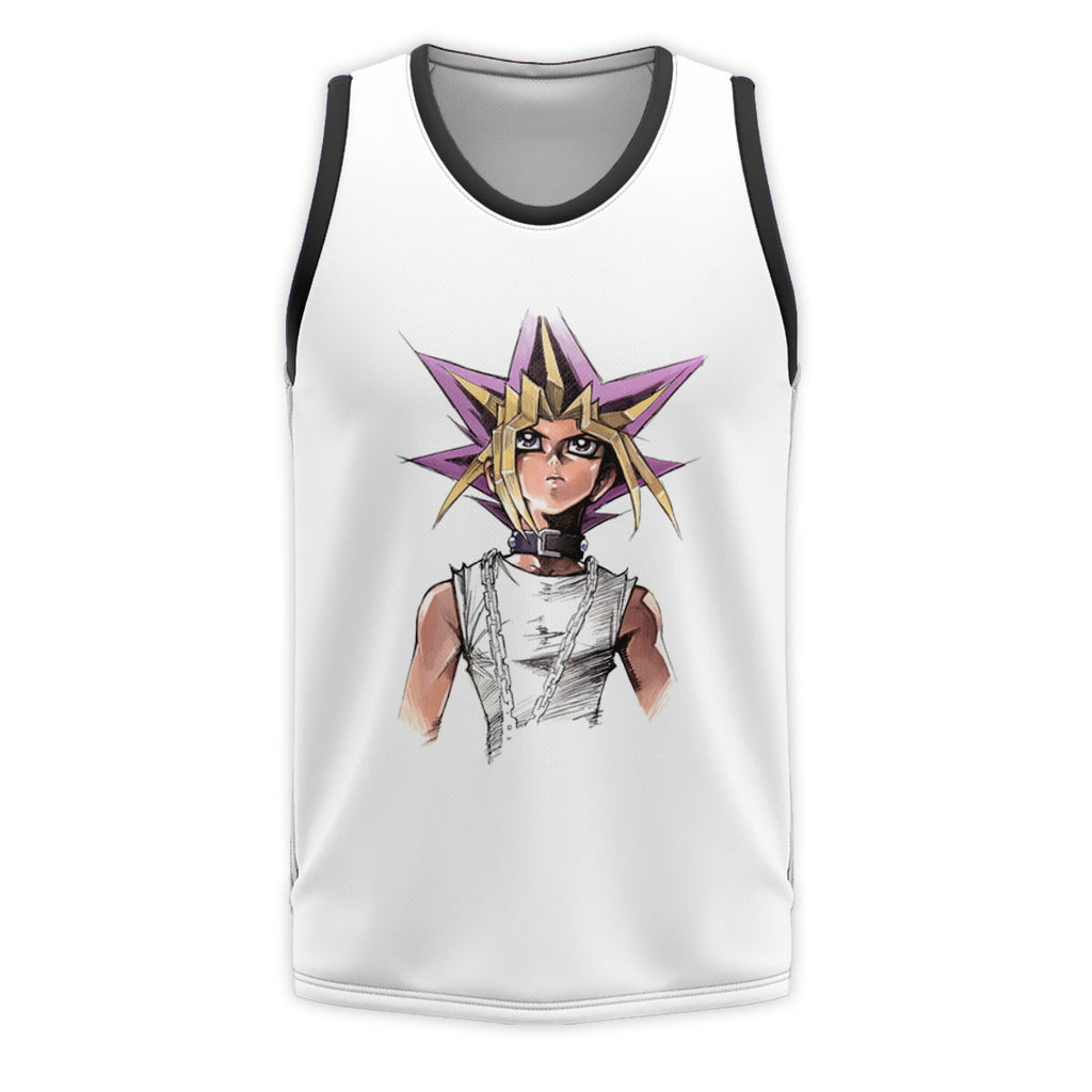 Yugioh Yugi Mutou White Portrait Illustration Anime Apparel
