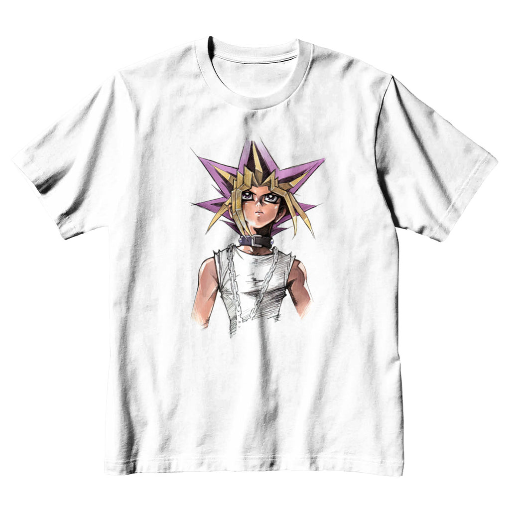 Yugioh Yugi Mutou White Portrait Illustration Anime Apparel