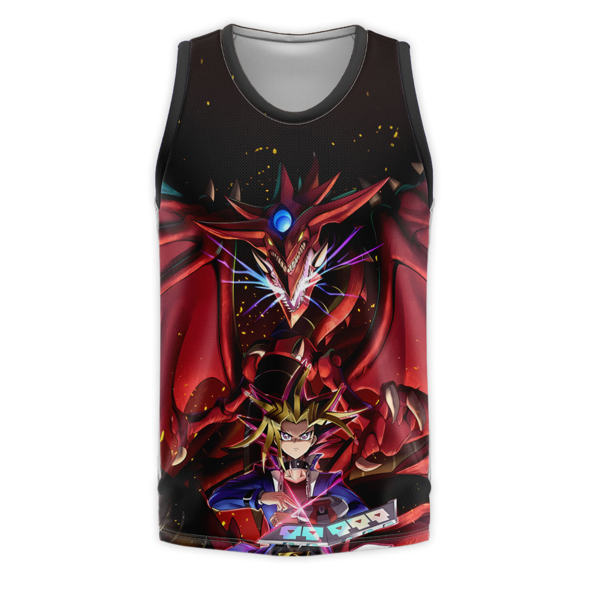 Yugioh Yugi Mutou With Powerful Slifer The Sky Dragon Anime Apparel