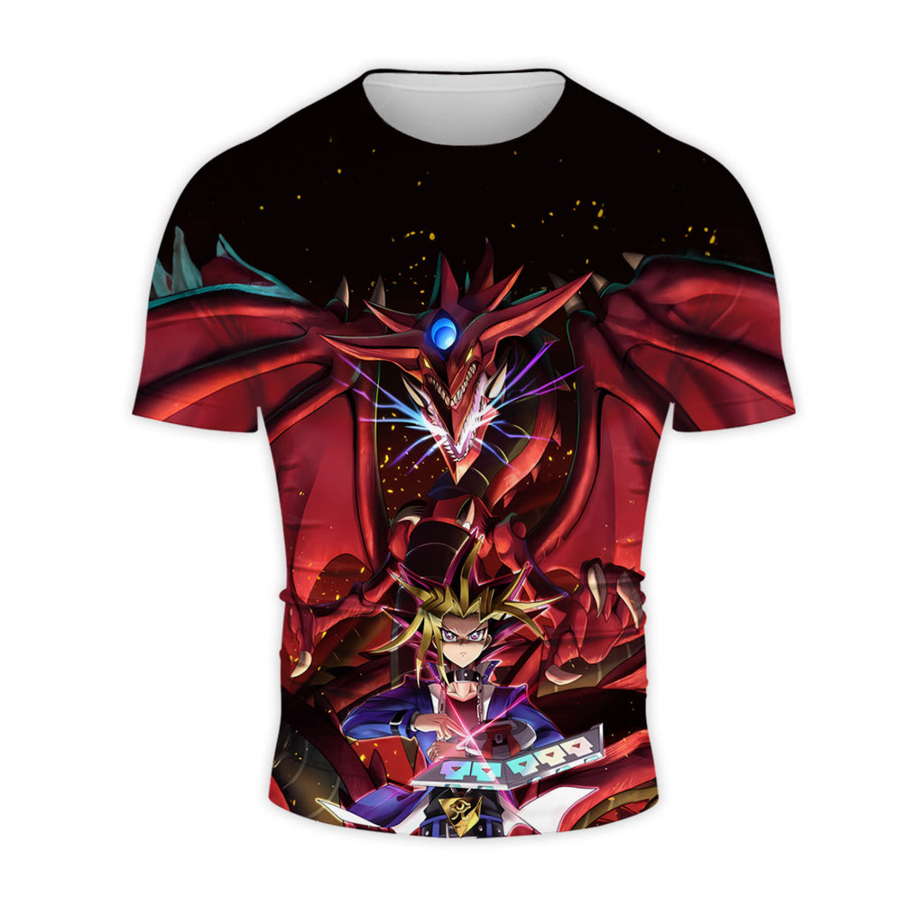 Yugioh Yugi Mutou With Powerful Slifer The Sky Dragon Anime Apparel