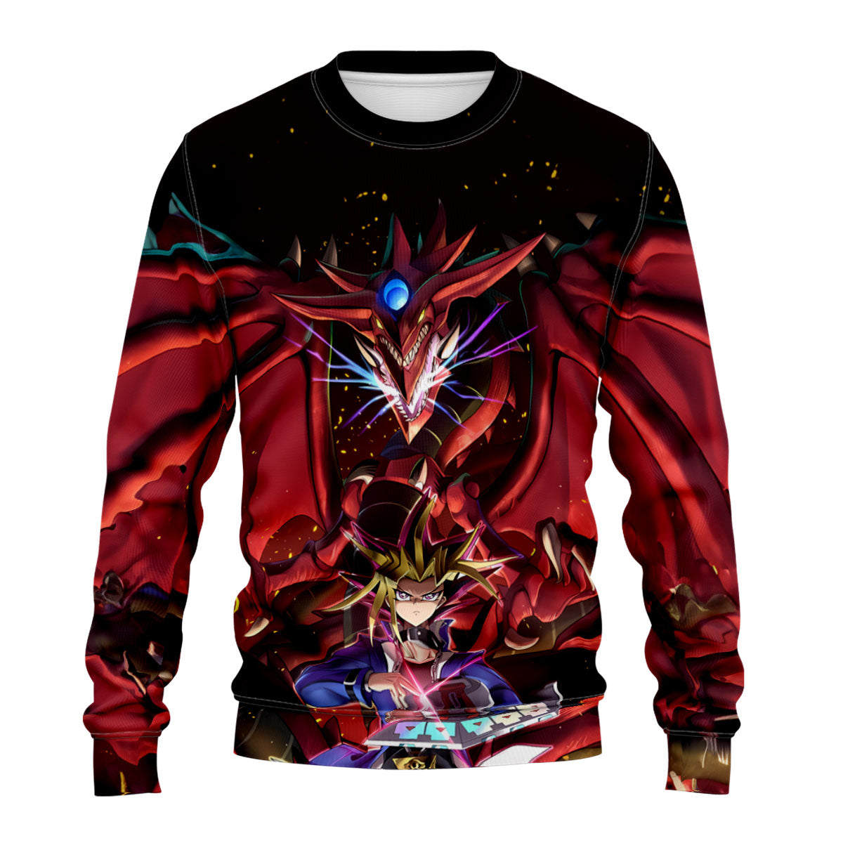 Yugioh Yugi Mutou With Powerful Slifer The Sky Dragon Anime Apparel