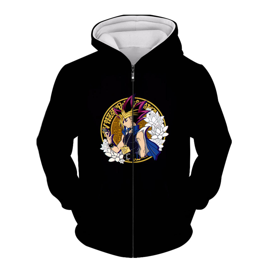 Yugioh Yugi Mutou With White Circle Emblem Anime Apparel