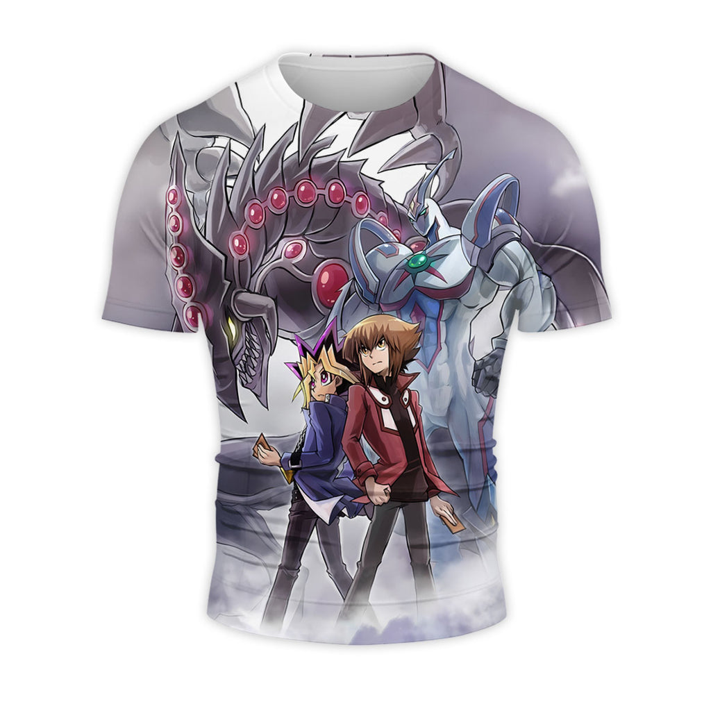 Yugioh Yugi Mutou Yusei Fudo Standing With Darkness Monster Anime Apparel