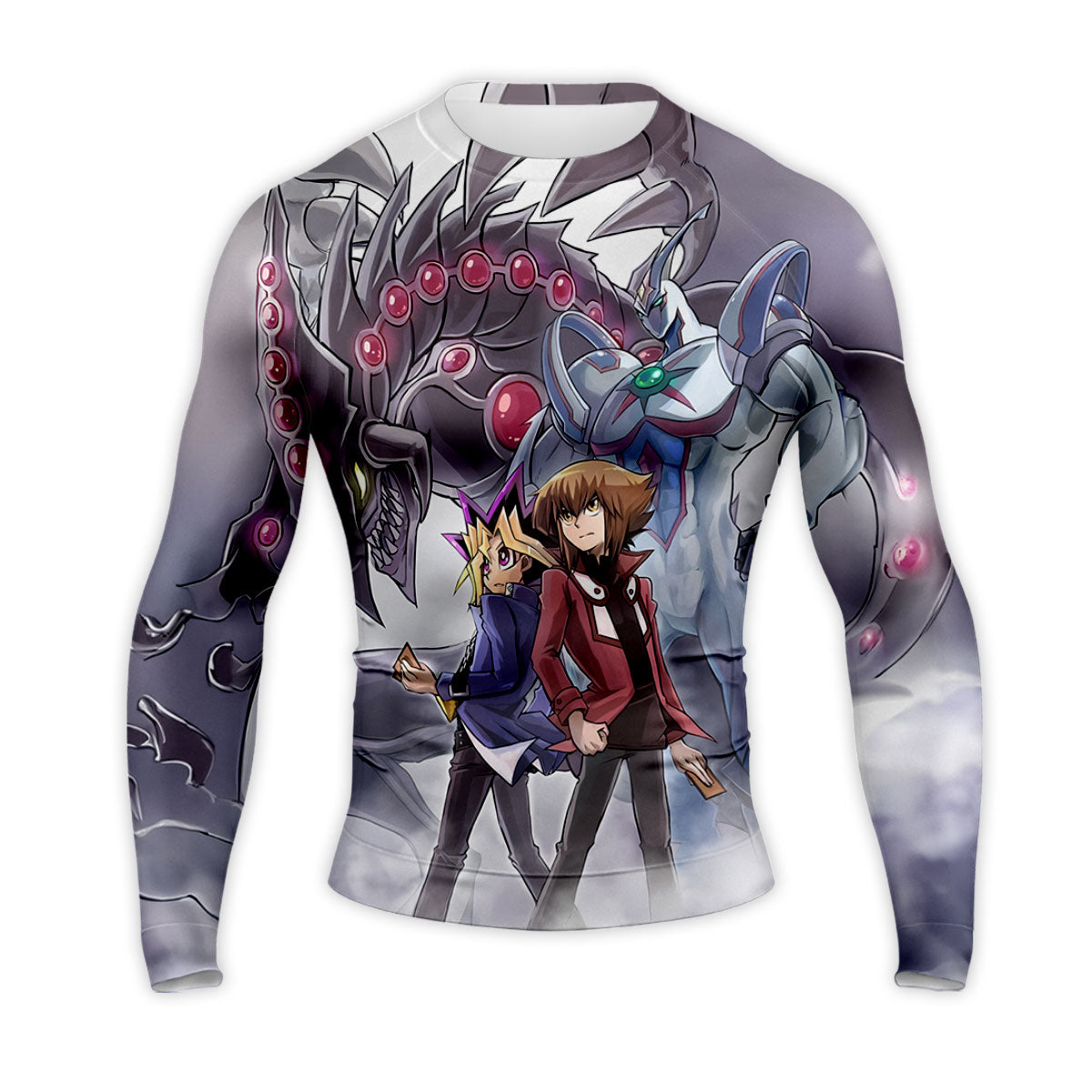 Yugioh Yugi Mutou Yusei Fudo Standing With Darkness Monster Anime Apparel