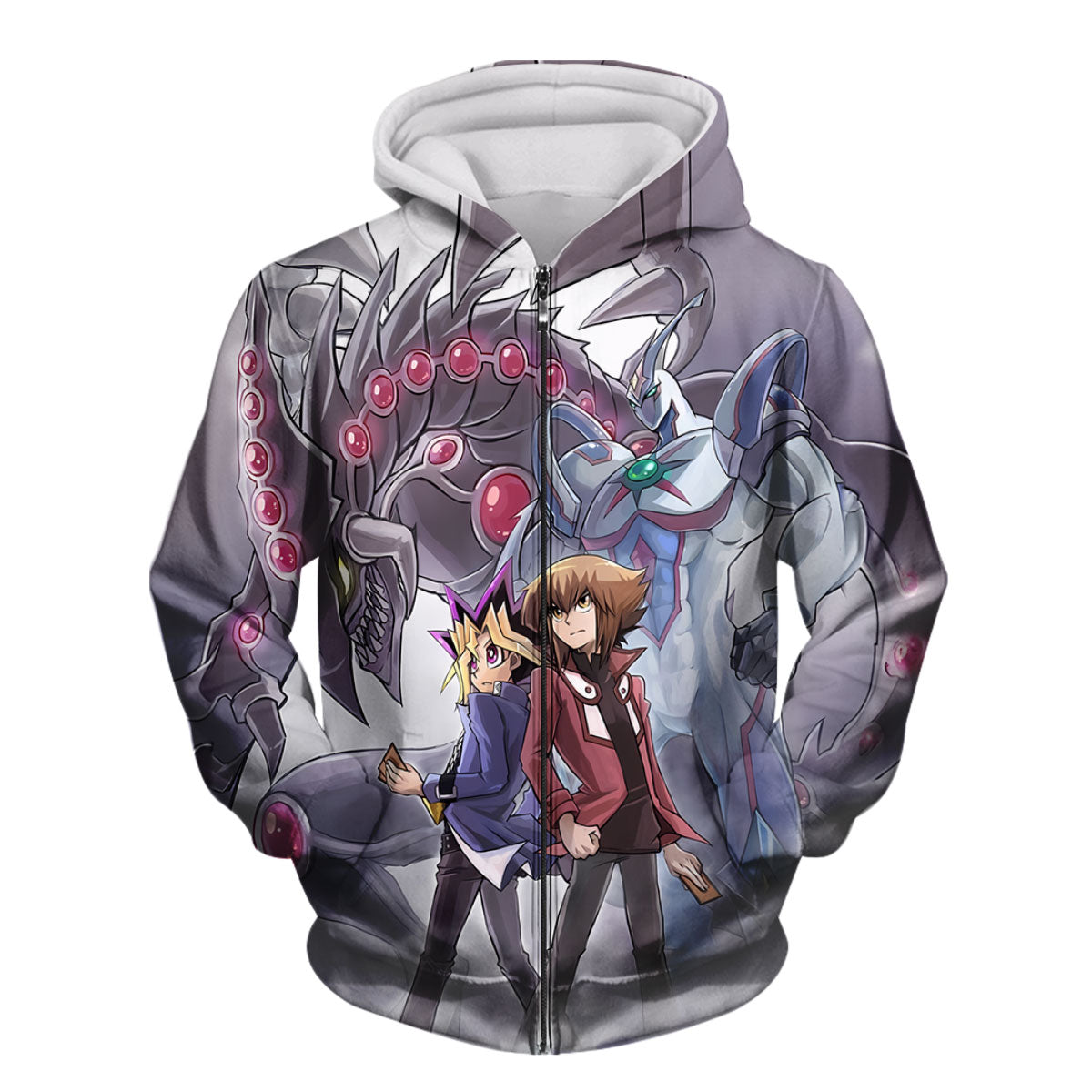Yugioh Yugi Mutou Yusei Fudo Standing With Darkness Monster Anime Apparel