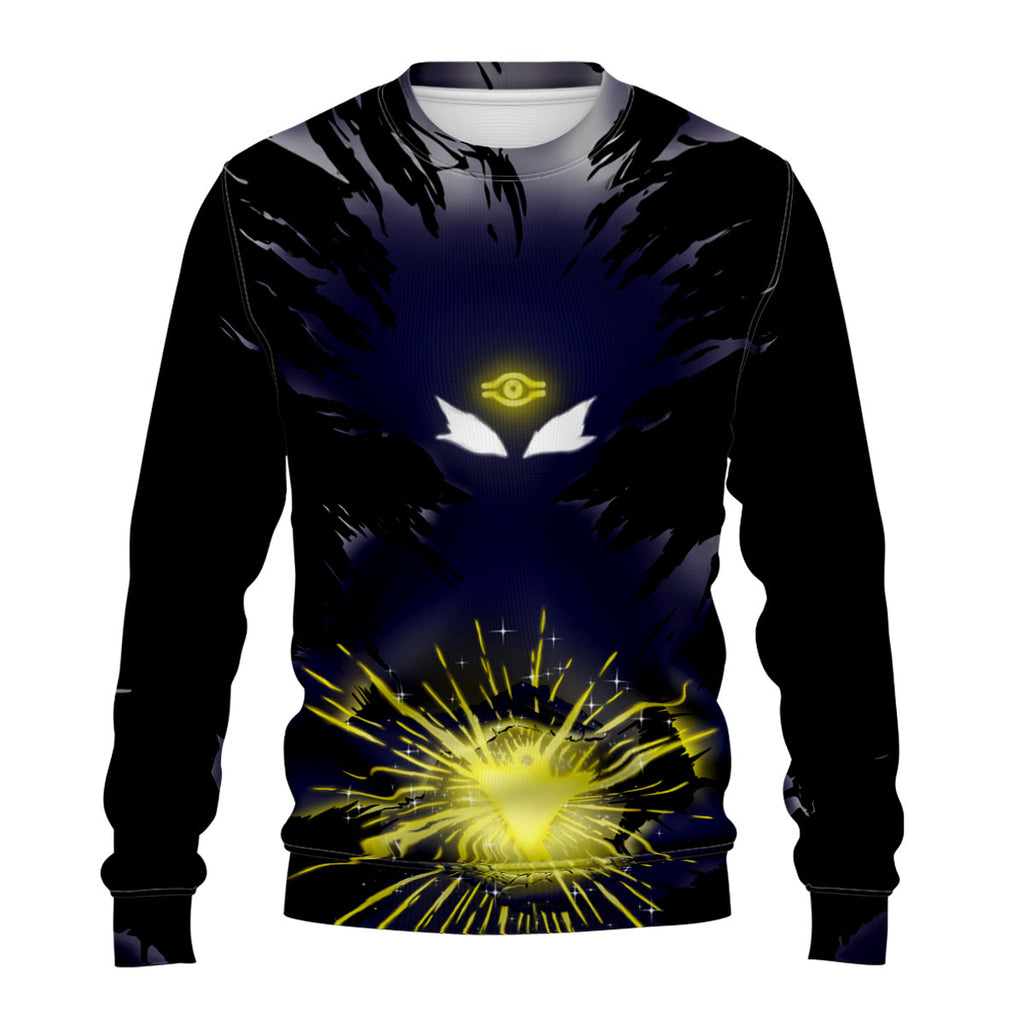 Yugioh Yugi Silhouette With Dark Yellow Magical Burst Anime Apparel