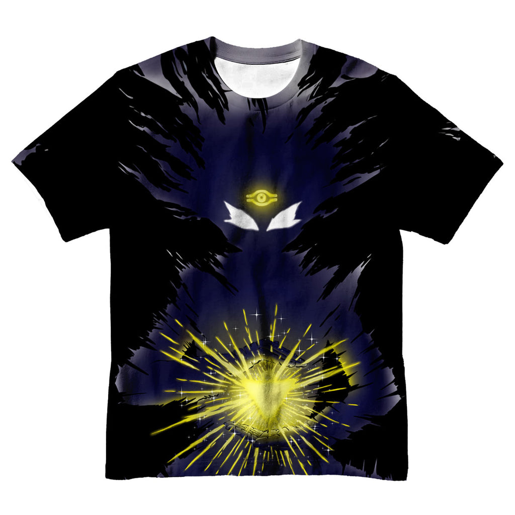 Yugioh Yugi Silhouette With Dark Yellow Magical Burst Anime Apparel